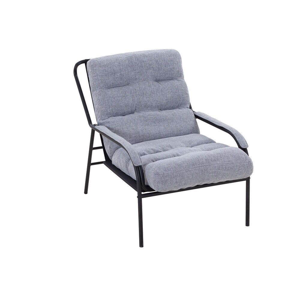 Lounge Recliner Chair  Leisure chair with Metal Legs and Moveable Cushion