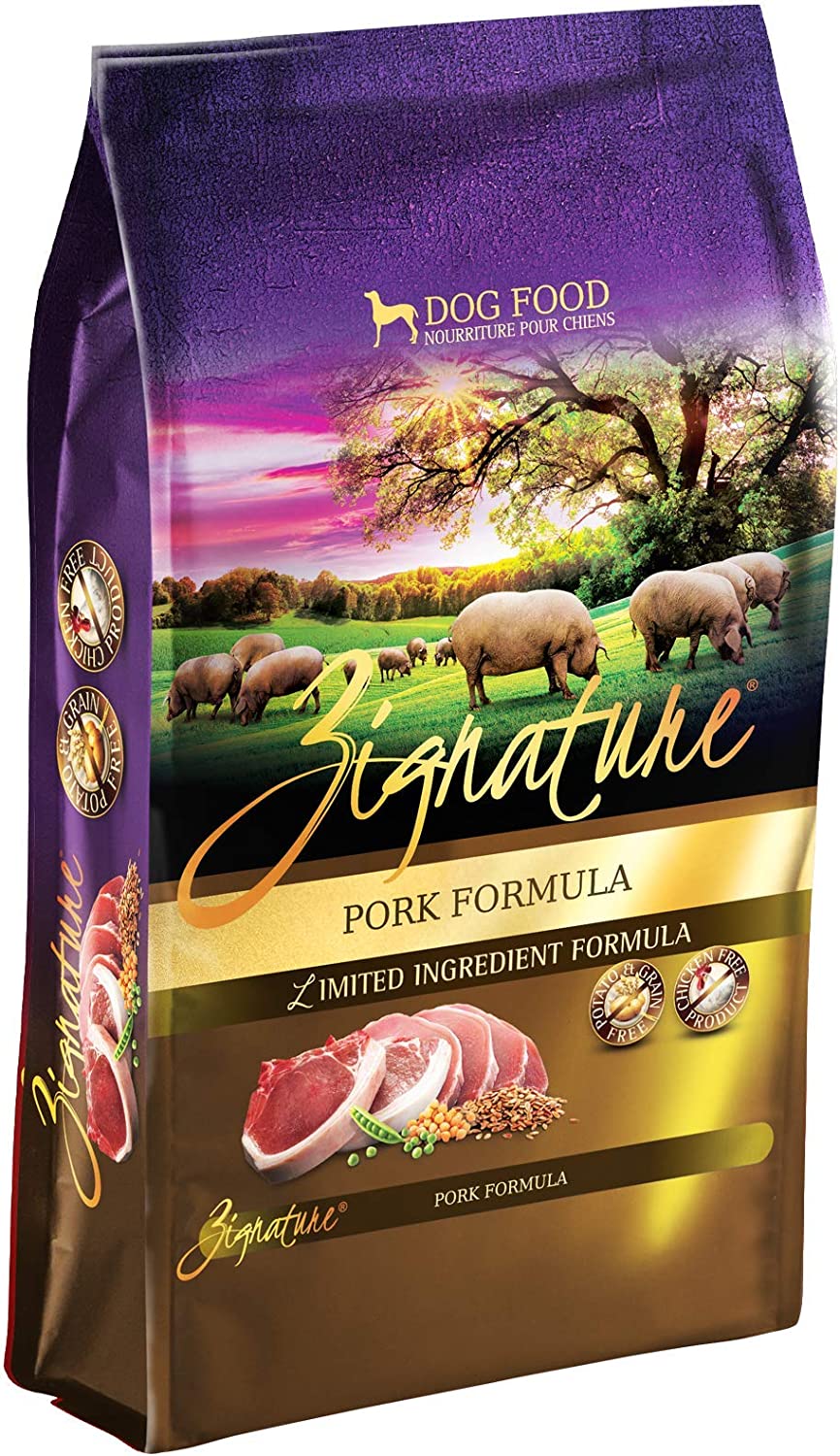 Zignature Pork Limited Ingredient Formula With Probiotic Dry Dog Food 25 Pound (Pack of 1)