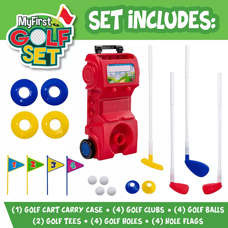 Franklin Sports MyFirst Plastic Golf Clubs and Balls Set for Kids and Toddlers