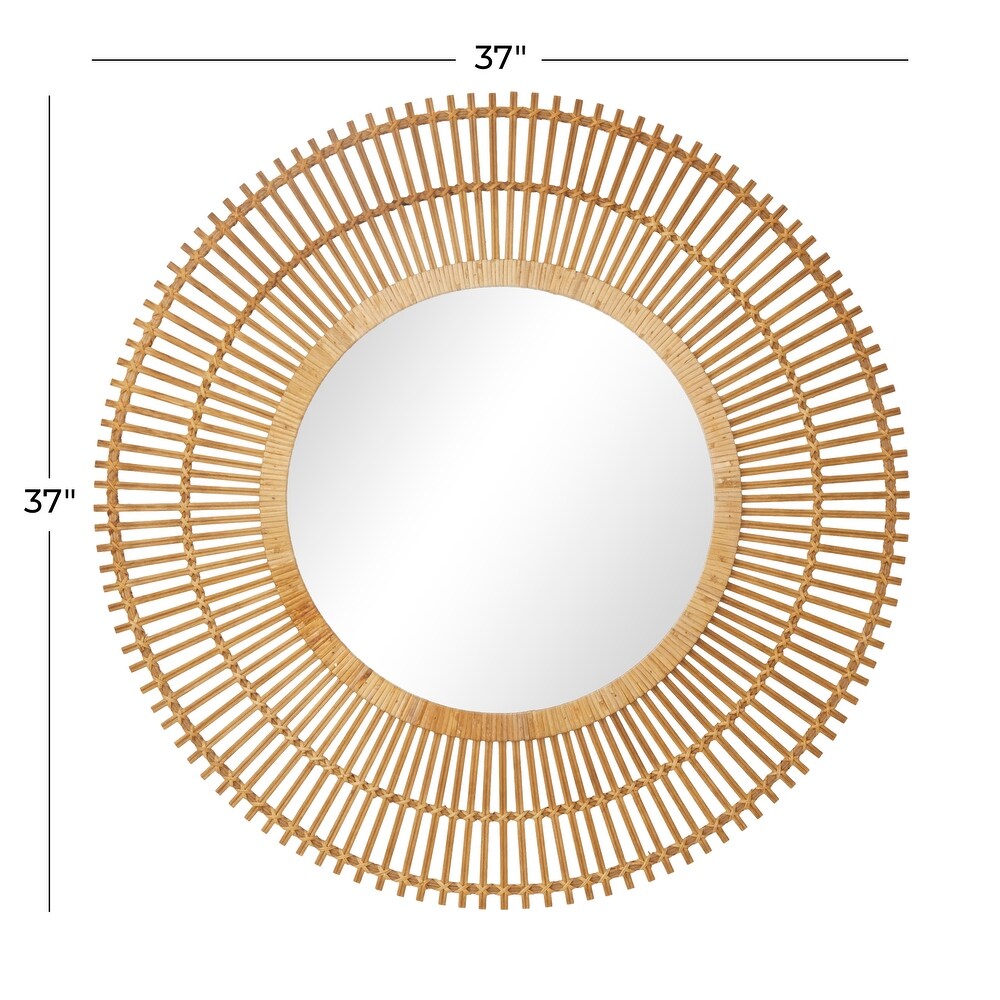 Rattan Bohemian Wall Mirror