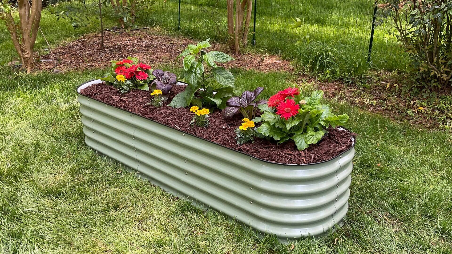 VegHerb's 6-in-1 Metal Raised Garden Bed (17