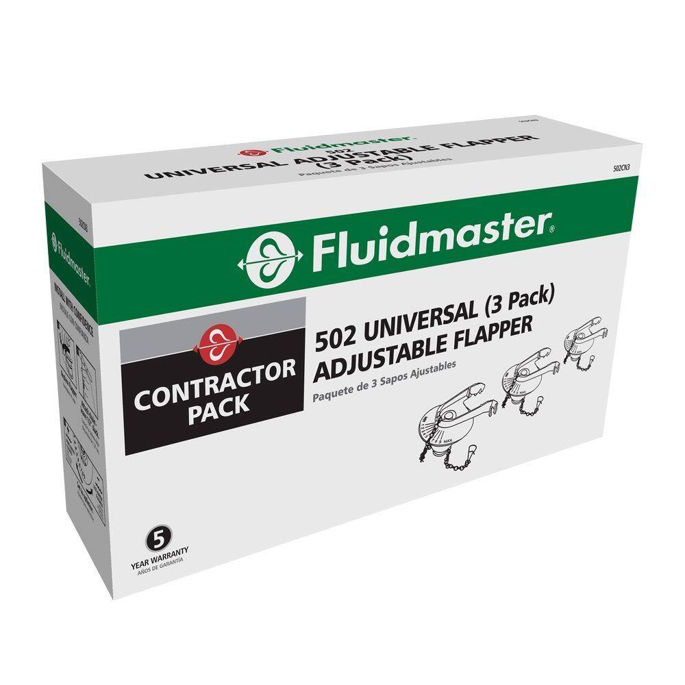 Fluidmaster 2 in. PerforMAX Universal High Performance Water-Saving Toilet Flapper (Contractor 3-Pack) 502CN3P5