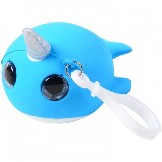 U.S. Toy 4639 Squishy Narwhal w/ Glitter Eyes