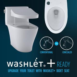 TOTO Drake 2-Piece 1.6 GPF Single Flush Elongated ADA Comfort Height Toilet w 10in Rough-In in Cotton White Seat Included MS776124CSFG.10#01