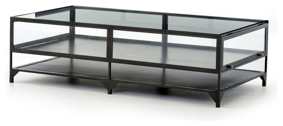 Shadow Box Coffee Table   Industrial   Coffee Tables   by HedgeApple  Houzz