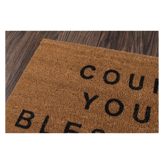 Count Your Blessings Coir Doormat Novogratz By Momeni