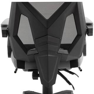 Vinsetto Grey Ergonomic Home Office Chair High Back Armchair Computer Desk Recliner with Footrest Mesh Back Lumbar Support 921-233V80GY