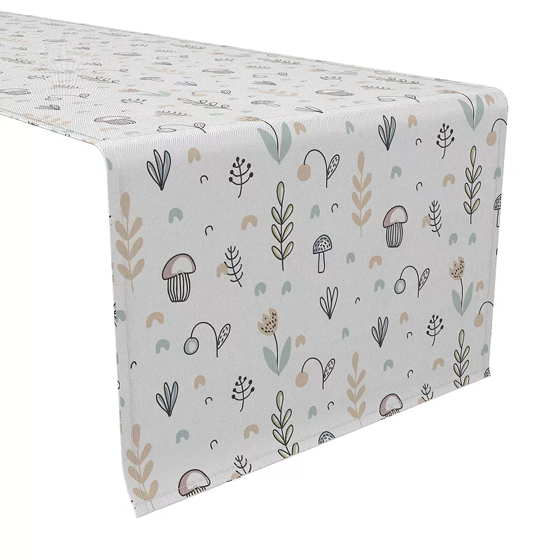 Table Runner， 100% Cotton， 16x72， Simple Nursery Floral