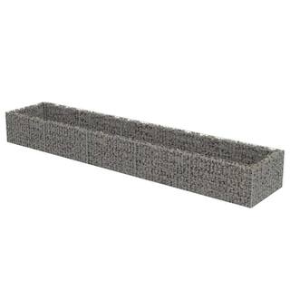 Zeus  Ruta 177.2 in. L x 35.4 in. W x 19.7 in. H Gabion Stone Basket Galvanized Steel Garden Fence wq-591