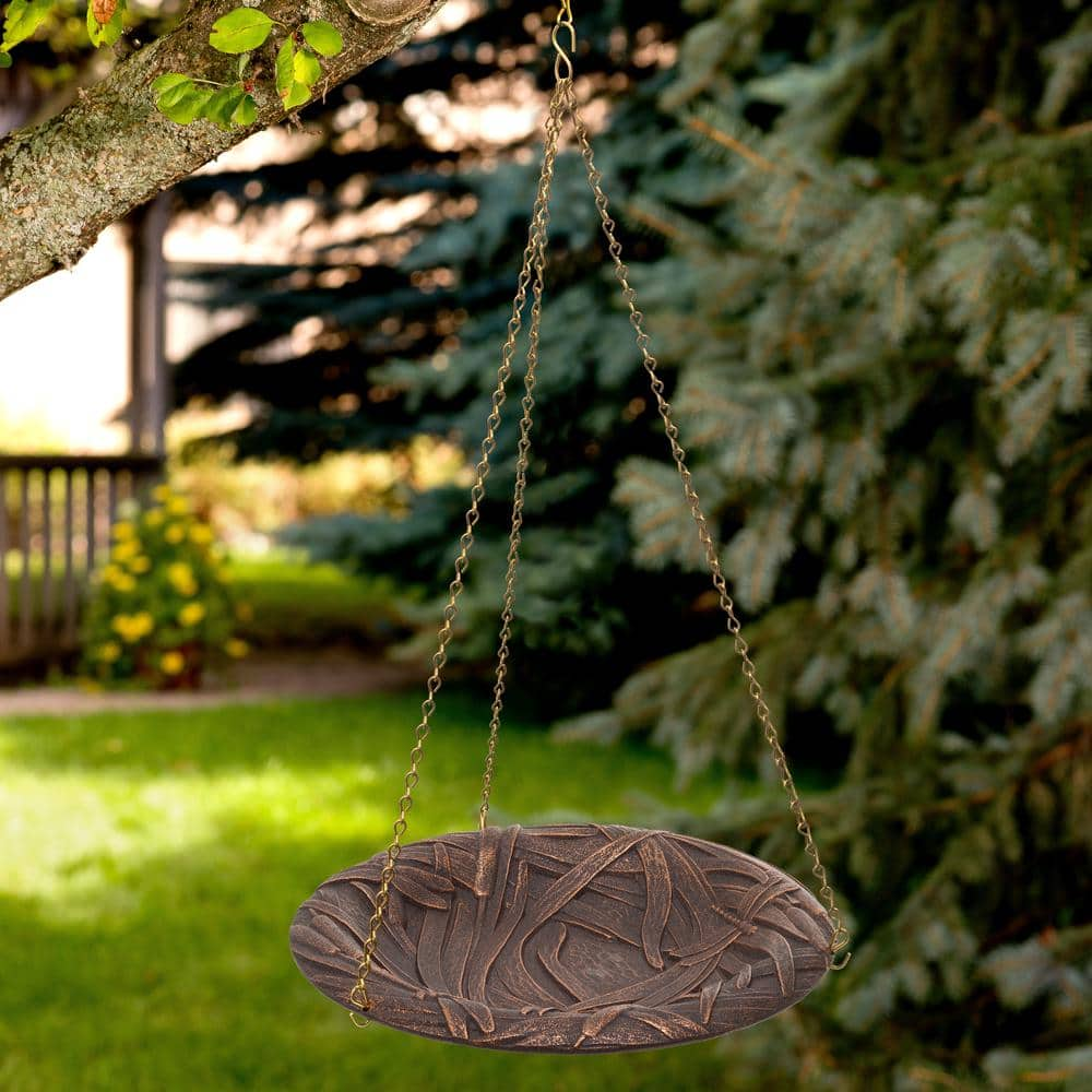 Whitehall Products Whitehall Dragonfly Hanging Birdbath - Oil-Rubbed Bronze 00188