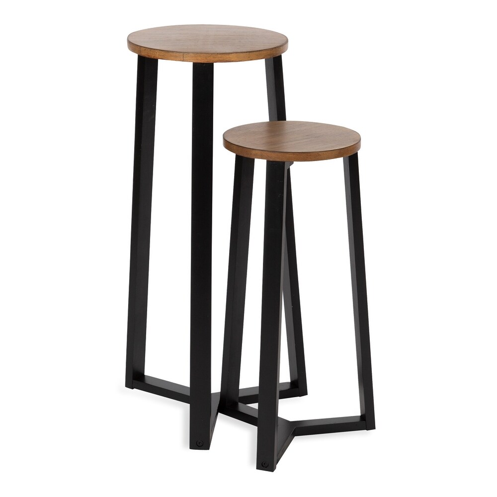 Kate and Laurel Rioux Round Wood Nesting Tables