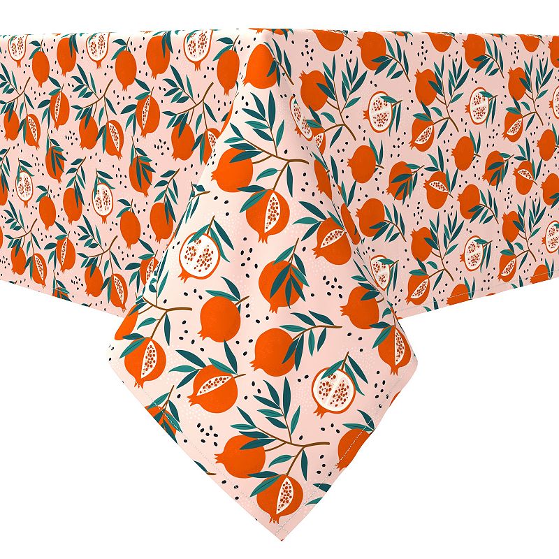 Square Tablecloth， 100% Cotton， 60x60， Pomegranate Trees