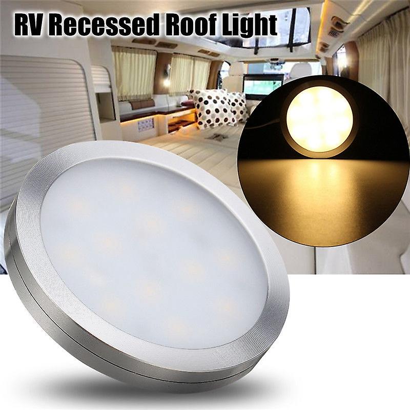 12v Led Light Rv Trailer Boat Interior Ceiling Down Roof Lamp Warm White