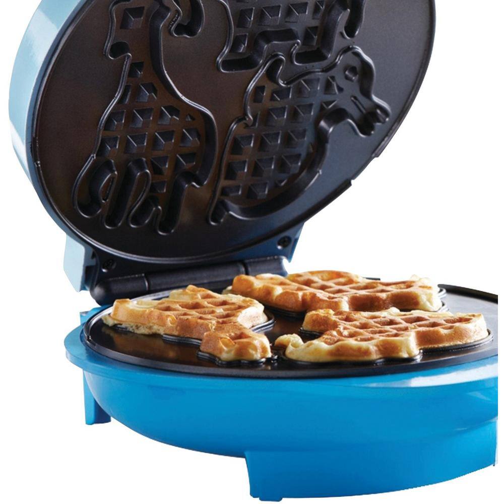 Brentwood Appliances Blue Animal-Shapes Waffle Maker TS-253