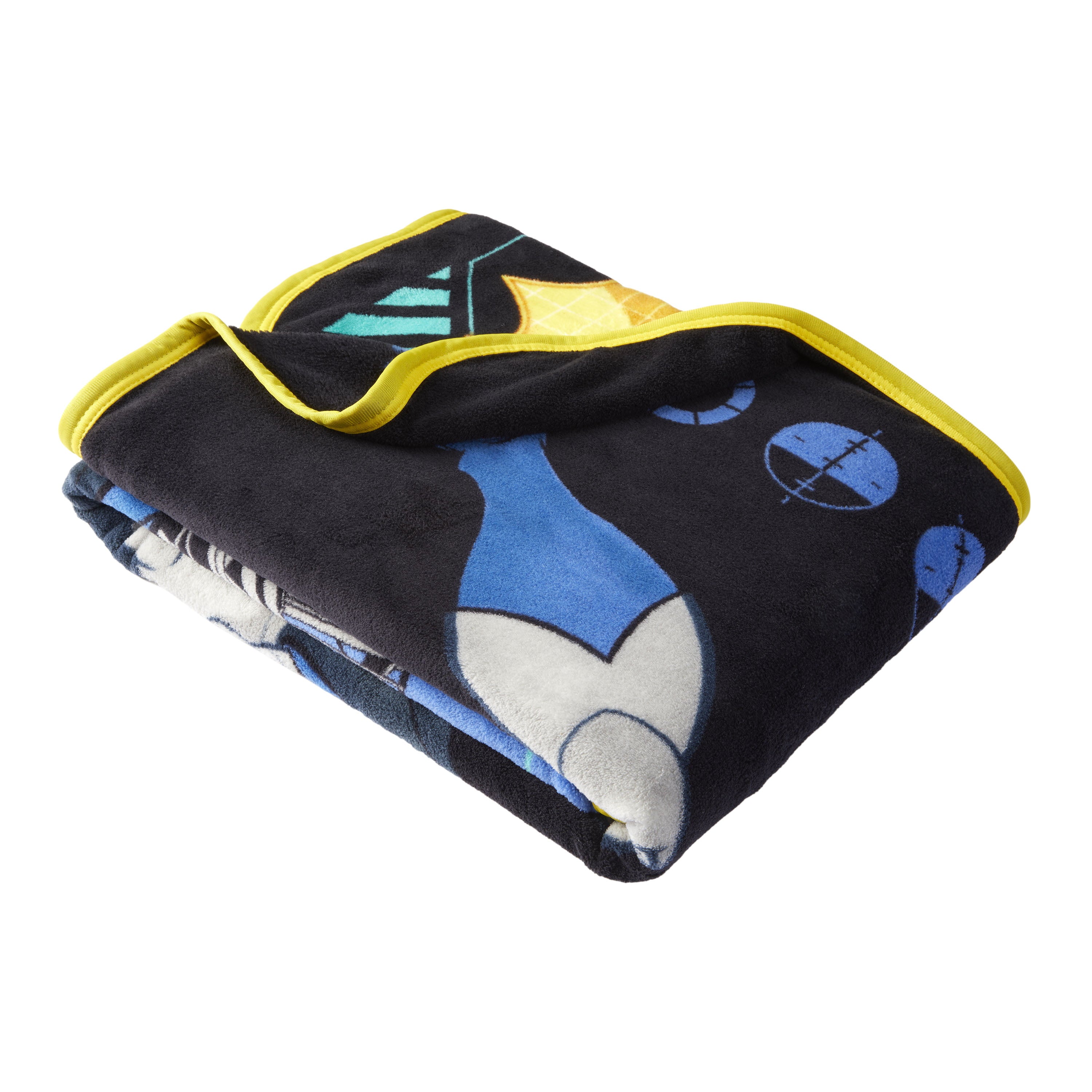 Batman Kids Fleece Throw Blanket， 46 x 60， Gray， Warner Bros