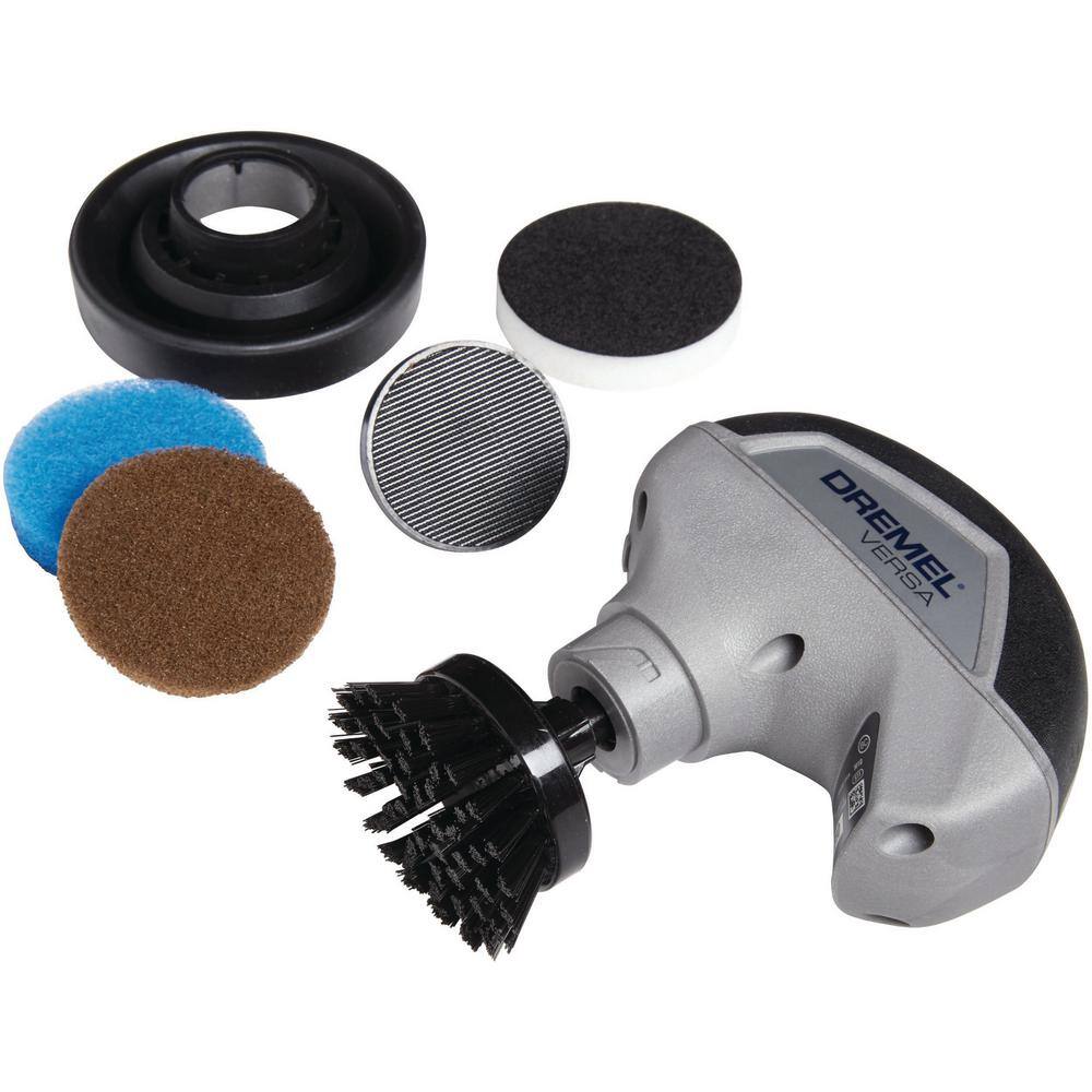 Dremel Versa 4V Cordless Li-Ion Power Scrubber Cleaning Tool Kit with Power Scrubber 15Pc Mega Accessory Kit PC10-04+PC501