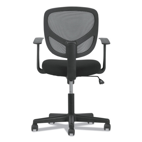 Sadie 1-Oh-Two Mid-Back Task Chairs， Supports Up to 250 lb， 17 to 22 Seat Height， Black (VST102)