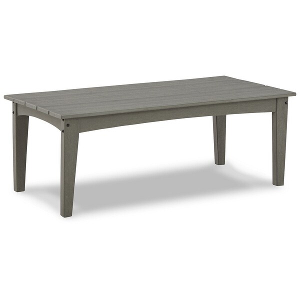 Signature Design by Ashley Visola Gray 3Piece Outdoor Occasional Table Package