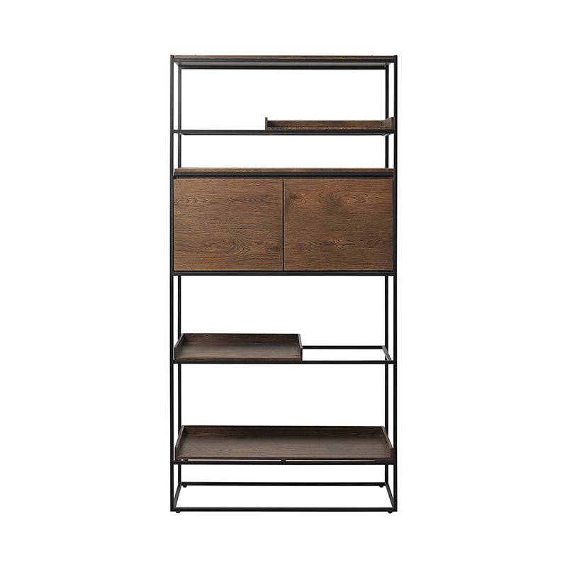 RIVOLI Display Unit 1.8M - Smoked Oak & Black