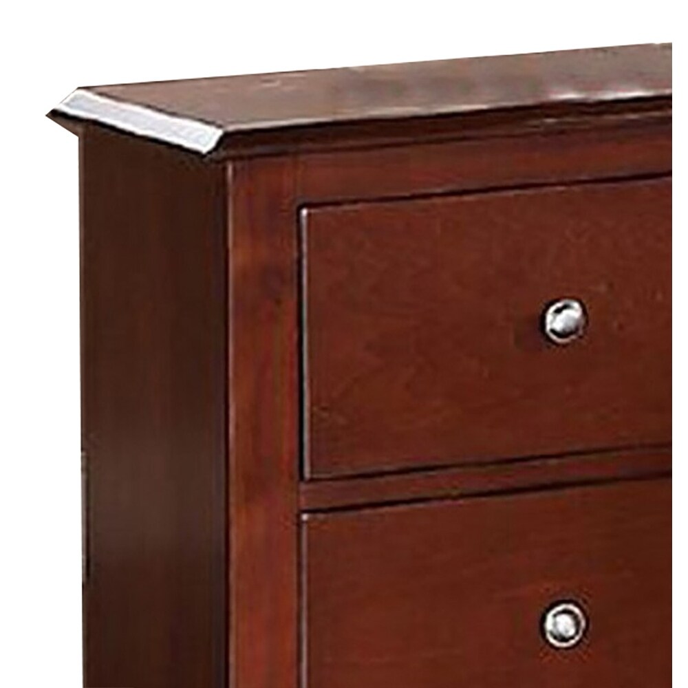 Nightstand With 2 Drawers Storage