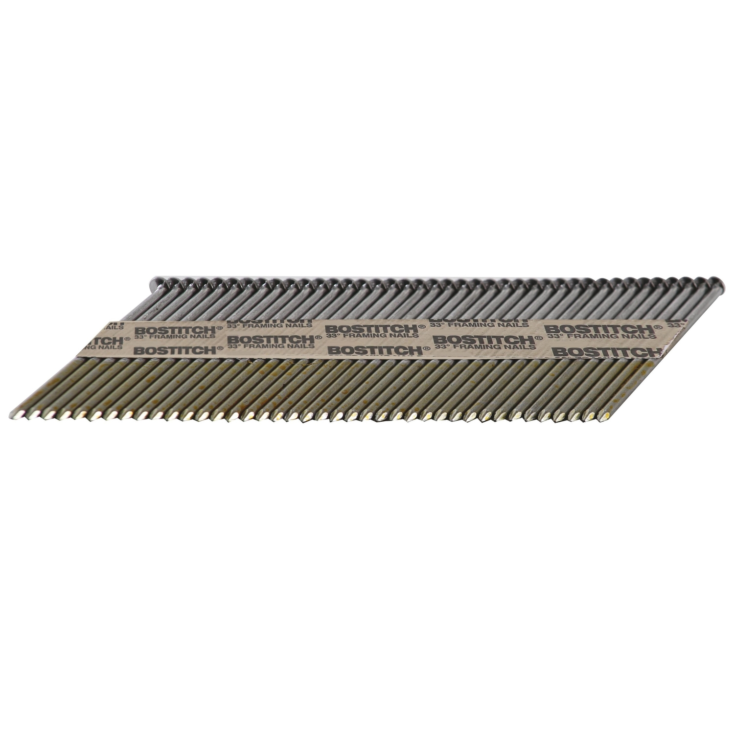 Bostitch 3-1/4 in. 11 Ga. Paper Strip Hot-Dip Galvanized Framing Nails 33 deg 2，000 pk