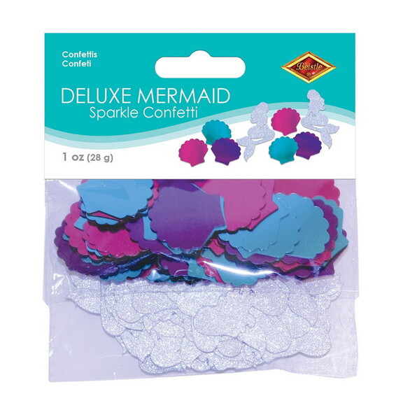 Beistle 53553 Mermaid Deluxe Sparkle Confetti  mul...