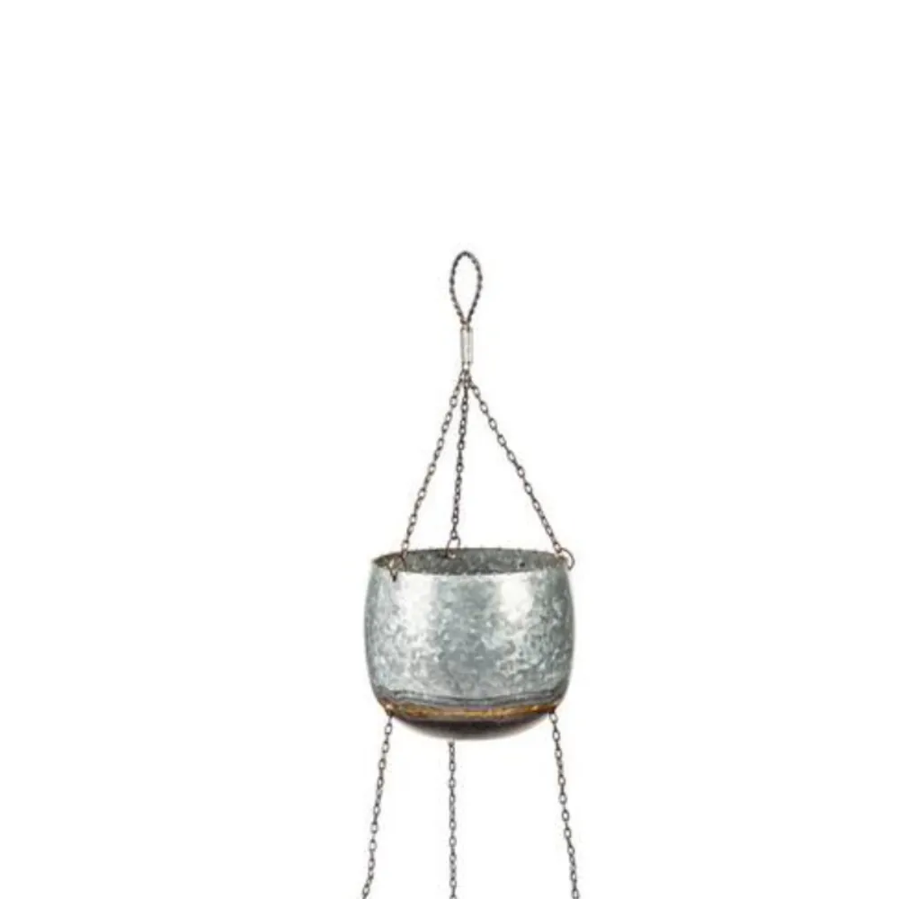 Factory Price Metal Made Wall Mounted Planter OEM Customized Hanging Planter Metal Flower Pot Supply From India