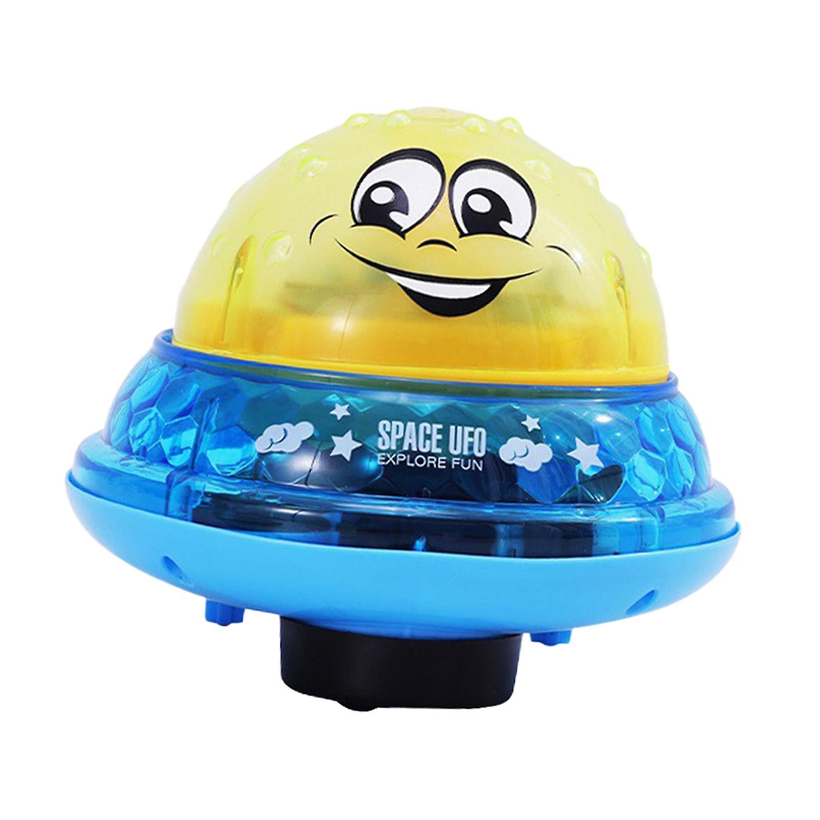 Water Spray Bath Toy For Boys Girls Swimming Pool Games Beach Baby Bath Toys Yellow With Base