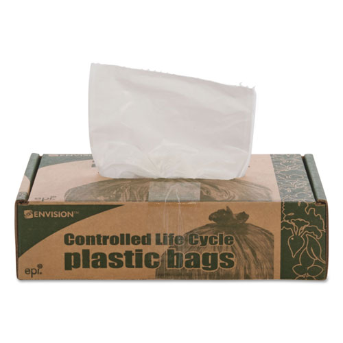 Stout Controlled Life-Cycle Plastic Trash Bags | 13 gal， 0.7 mil， 24