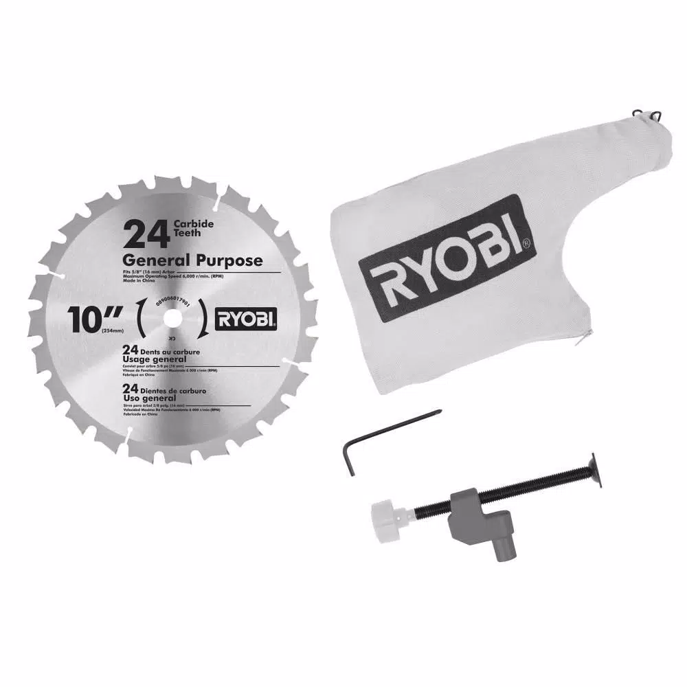 RYOBI 10 in. Compound Miter Saw with LED and#8211; XDC Depot