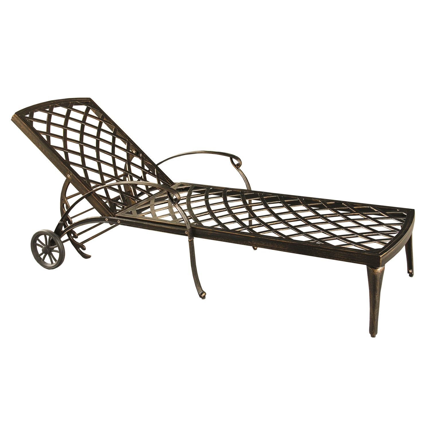 Indoor / Outdoor Rolling Adjustable Chaise Lounge Chair