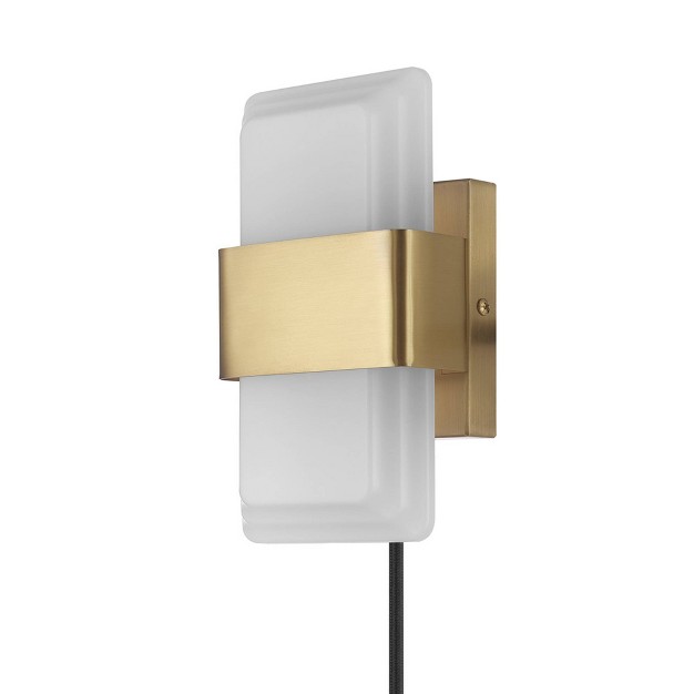 Elowen 1 light Led Integrated Wall Sconce With Frosted Acrylic Shade Globe Electric