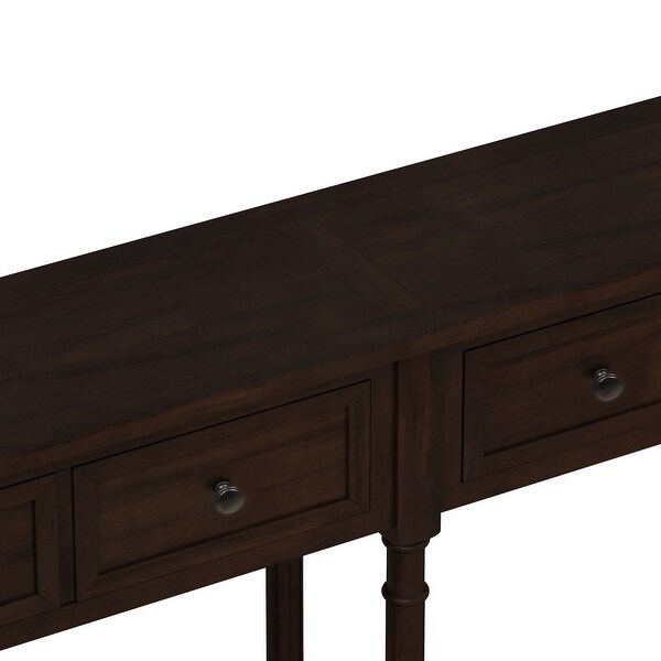 Classical Console Table Sofa Table with Two Storage Drawers