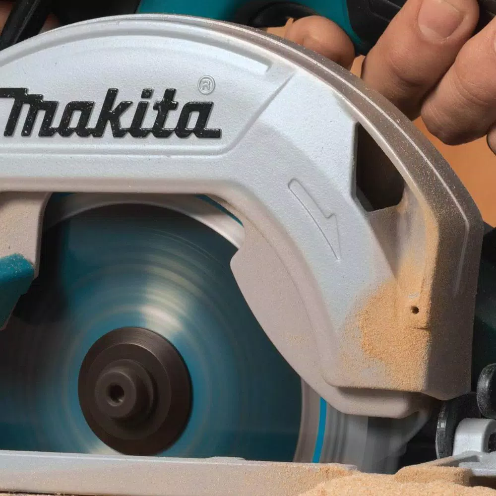 Makita 6-1/2 in. 18-Volt LXT Lithium-Ion Brushless Cordless Circular Saw Tool-Only with Bonus 18-Volt LXT 5.0 Ah Battery and#8211; XDC Depot