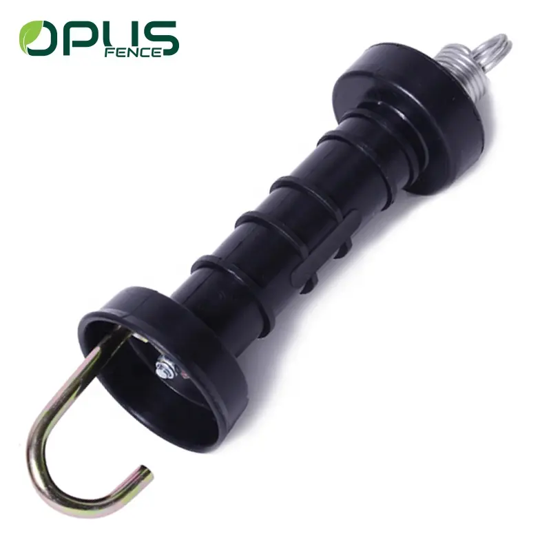 Plastic adjustable electric fence gate handle with hook for farm  electric fence system