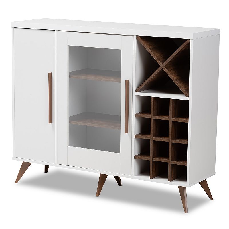 Baxton Studio Pietro Wine Cabinet