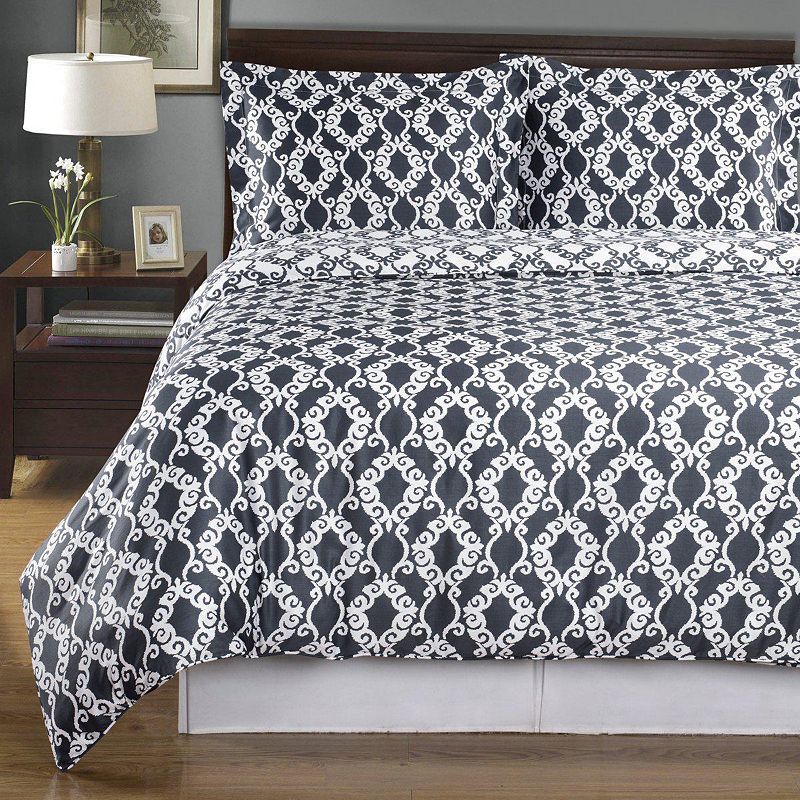 Sierra 100% Cotton Reversible Duvet Cover Set