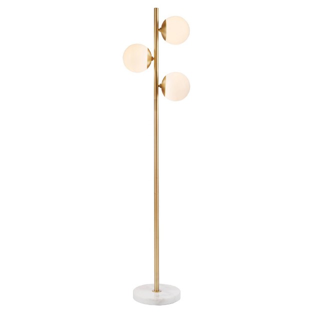 Holloway Floor Lamp includes Led Light Bulb White gold