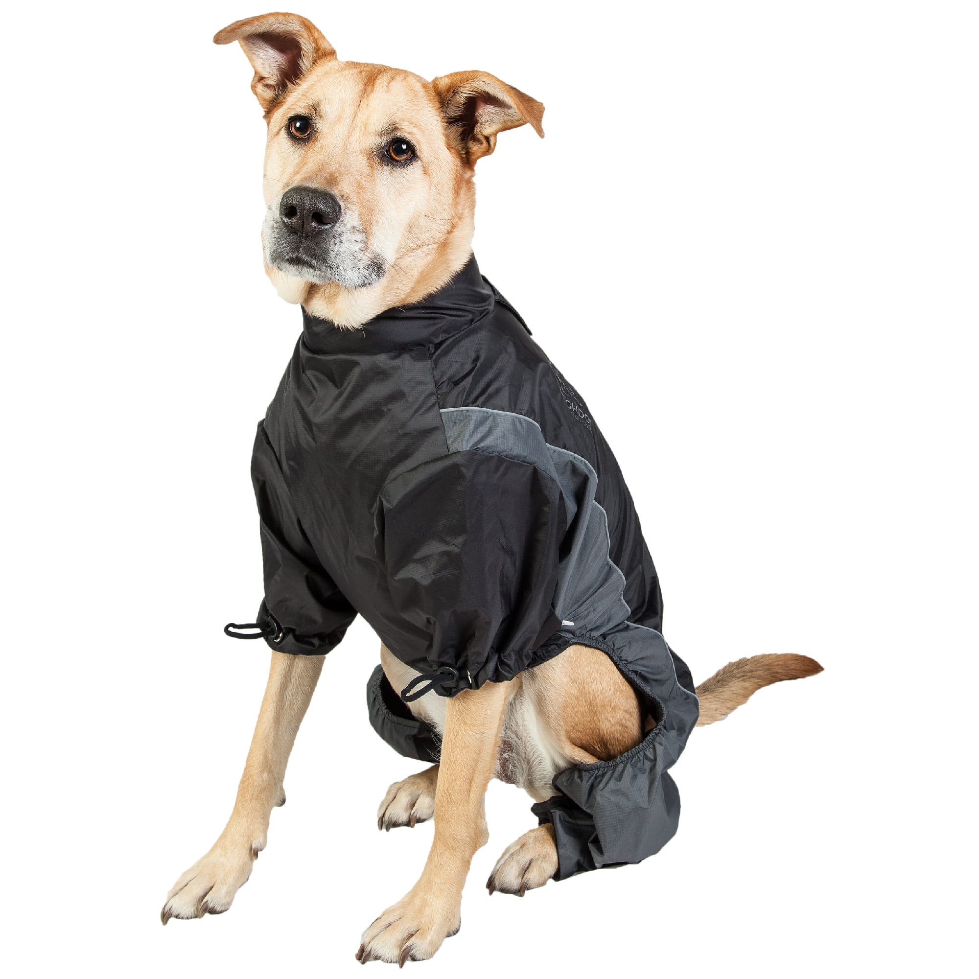 Touchdog Black Quantum-Ice Full-Bodied Adjustable and 3M Reflective Dog Jacket， X-Small