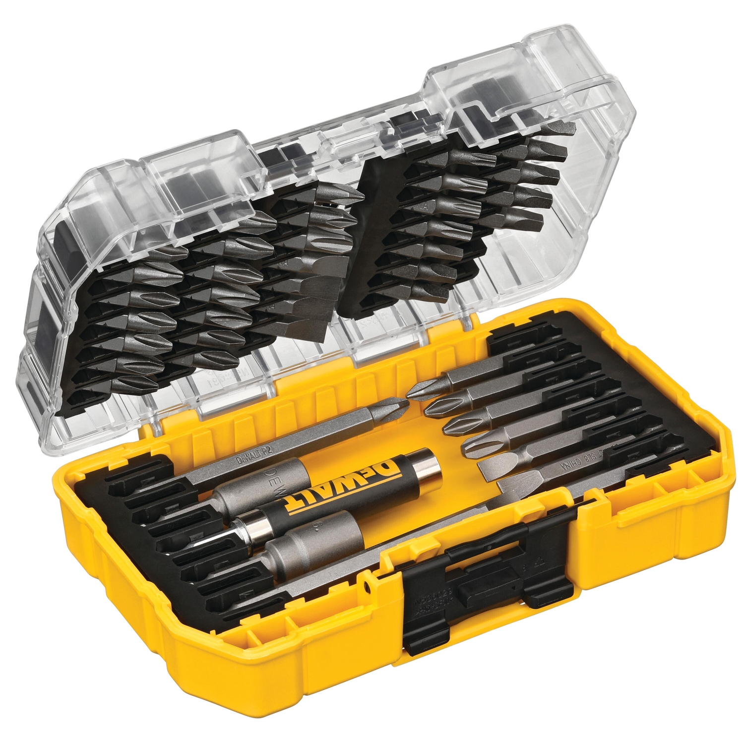 DW 2 in. L Screwdriving Set Heat-Treated Steel 45 pc