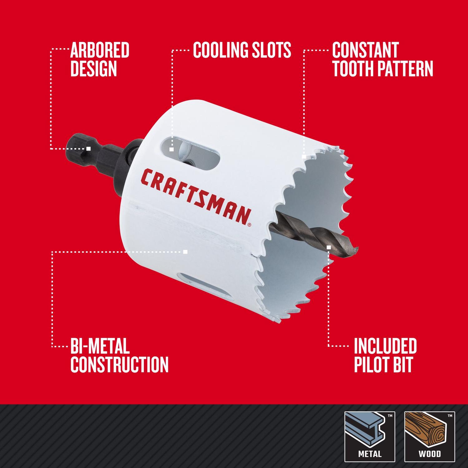 Craftsman Bi-Metal Hole Saw Kit 7 pc