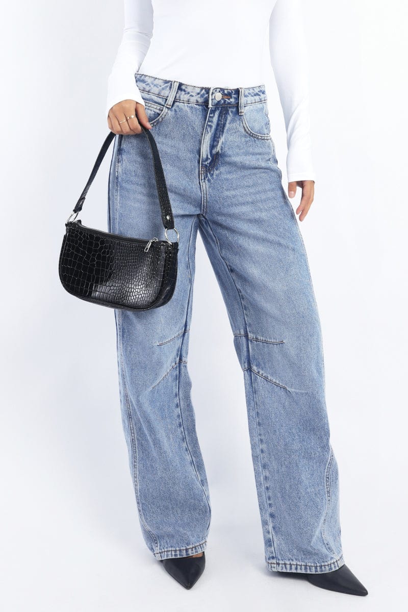 Denim Barrel Jeans