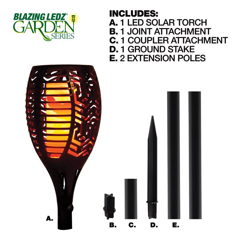 GARDEN TORCH LED 12-36