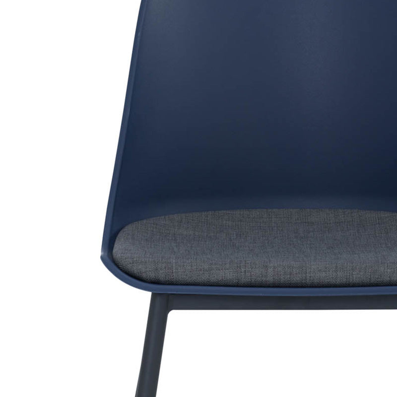 LAXMI Dining Chair - Midnight Blue & Black