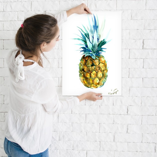 Americanflat Botanical Minimalist Pineapple By Suren Nersisyan Poster Art Print