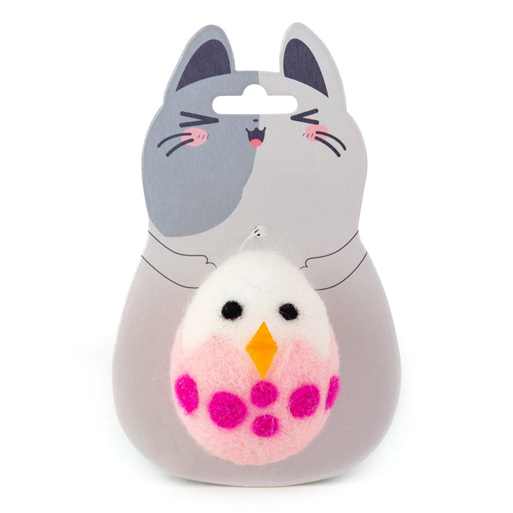 Bangcool Easter Cat Toy Lovely Chicken Egg Cat Chew Toy Catnip Toy Cat Playing Ball