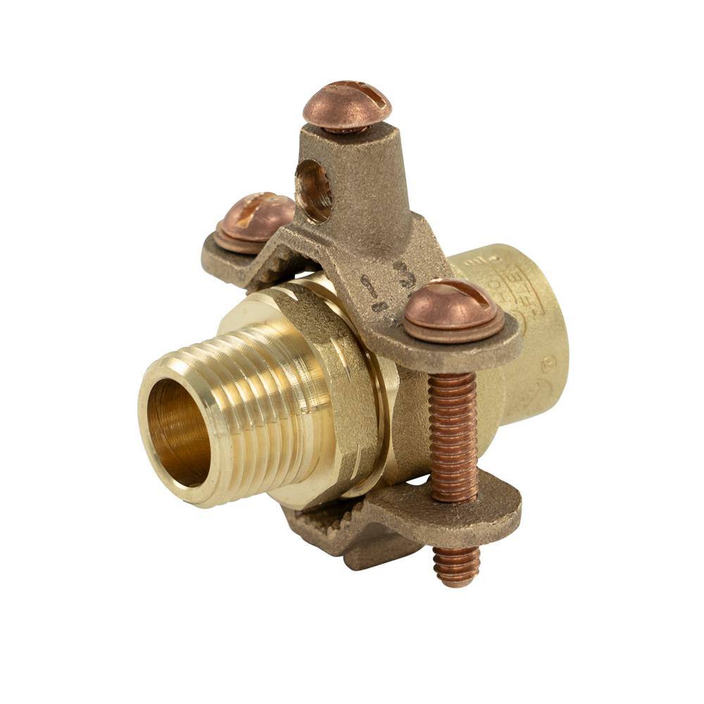 HOME-FLEX 34 in. CSST x 34 in. MIPT Brass Male Adapter 11-436-007