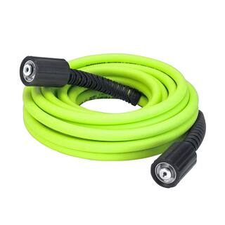 Flexzilla 14 in. x 25 ft. 3100 PSI Pressure Washer Hose with M22 Fittings HFZPW3425M