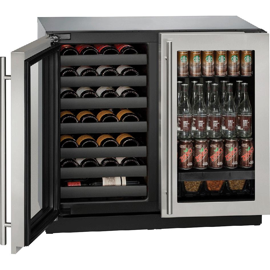 U-Line 7 cu. ft. Built-in Beverage Center U-3036BVWCS-00B