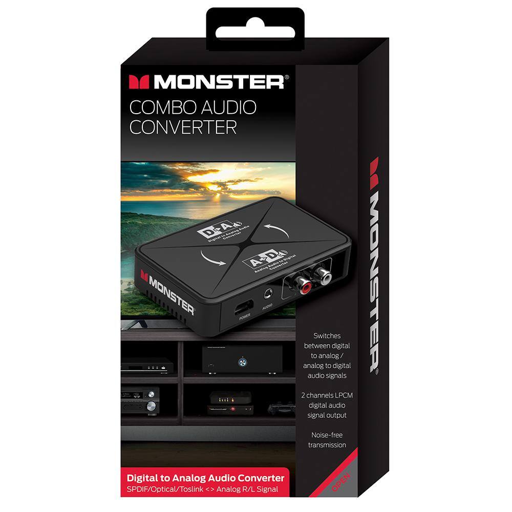 Monster DigitalAnalog Analog To Digital Audio Converter MAD1-1007-BLK